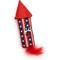 Show in main carousel: The Worthy Cat Firecracker Cat Toy, Red/White/Blue, One Size slide 1 of 3