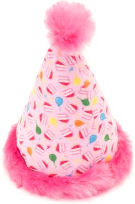 Show full view: The Worthy Cat Birthday Hat Cat Toy, Pink, One Size slide 2 of 5