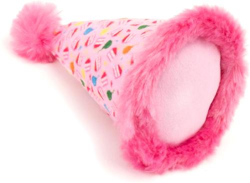 Show full view: The Worthy Cat Birthday Hat Cat Toy, Pink, One Size slide 3 of 5