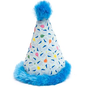 The Worthy Cat Birthday Hat Cat Toy, Blue, One Size