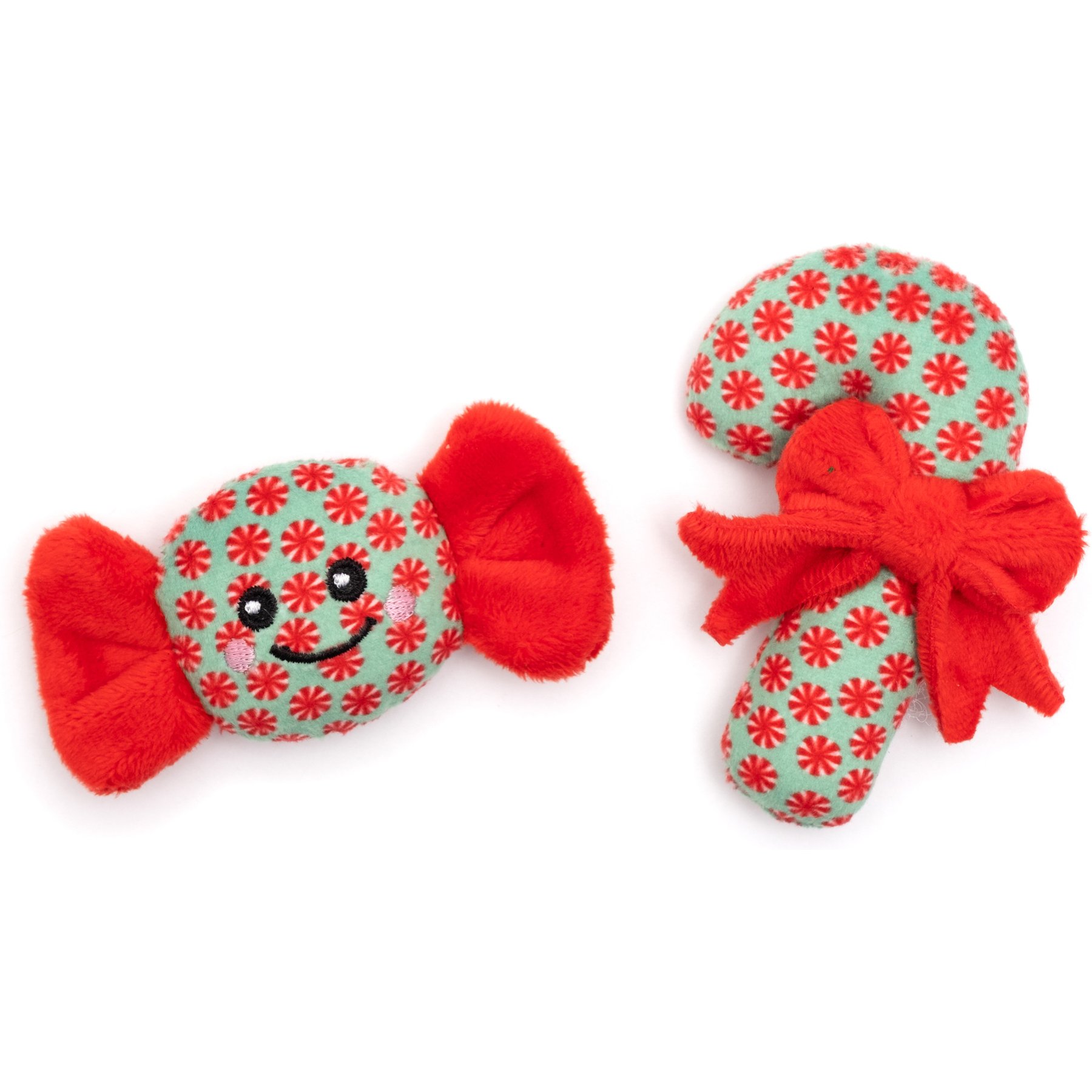The Worthy Cat Christmas Sweet Treats Cat Toy Set, Green, One Size