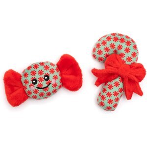 The Worthy Cat Christmas Sweet Treats Cat Toy Set, Green, One Size