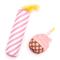 Show in main carousel: The Worthy Cat Birthday Cupcake & Candle Cat Toy Set, Pink, One Size slide 1 of 4
