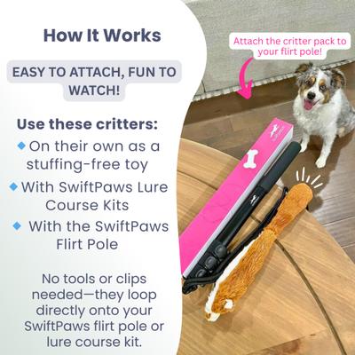 Show full view: SwiftPaws Critter Pack Dog Toy slide 3 of 7