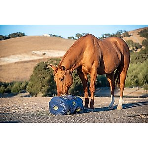 HayPlay Horse Slow-Feed Tie Bag, Navy, Small