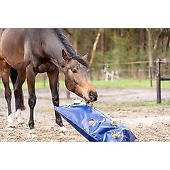 HayPlay Horse Slow-Feed Zip Bag, Navy, Medium