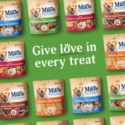 Show full view: Milo's Kitchen Beef Sausage Slices with Rice Dog Treats, 18-oz bag slide 11 of 13