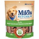 Milo's Kitchen Beef Sausage Slices with Rice Dog Treats, 18-oz bag