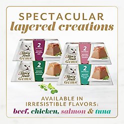 Fancy Feast Gems Mousse Beef & a Halo of Savory Gravy Pate Wet Cat Food, 2-oz tray, 16 count slide 2 of 8