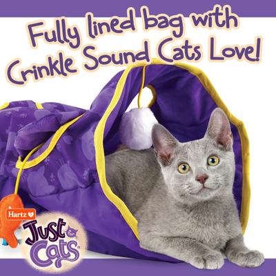 Show full view: Hartz Just for Cats The Crinkler 3-in-1 Mega Cat Toy with Silver Vine & Catnip, Purple slide 6 of 10