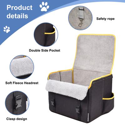 Show full view: GOOPAWS Briefcase Shape Dog Booster Car Seat, Black slide 6 of 7
