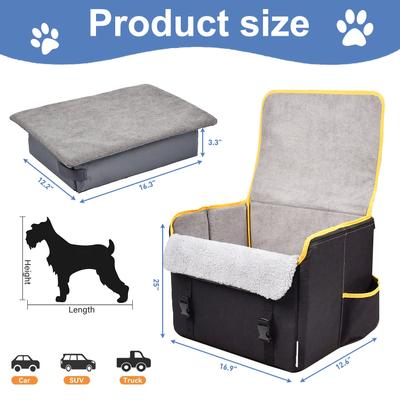 GOOPAWS Briefcase Shape Dog Booster Car Seat