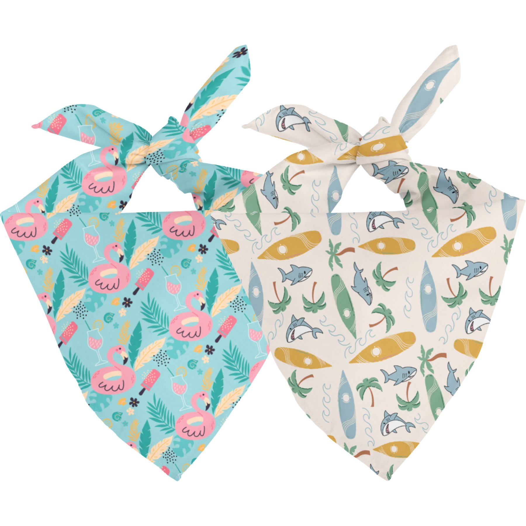 Dog Bandana Co. Summer Beach Dog Bandana, Medium