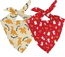 Dog Bandana Co. Chicken Nugget Dog Bandana, Small