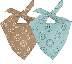 Dog Bandana Co. Smiley Face Dog Bandana, Small