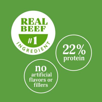 Show full view: Milo's Kitchen Beef Sausage Slices with Rice Dog Treats, 18-oz bag slide 8 of 13