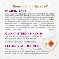Fancy Feast Gems Mousse Pate Chicken & Beef Variety Pack Grain-Free Wet Cat Food, 2-oz tray, 16 count slide 2 of 8