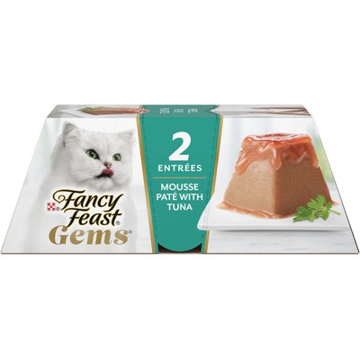 Fancy Feast Fancy Feast Gems Mousse Tuna & a Halo of Savory Gravy Pate Wet Cat Food, 2-oz tray, 16 count