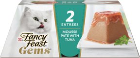 Fancy Feast Gems Mousse Tuna & a Halo of Savory Gravy Pate Wet Cat Food, 2-oz tray, 16 count