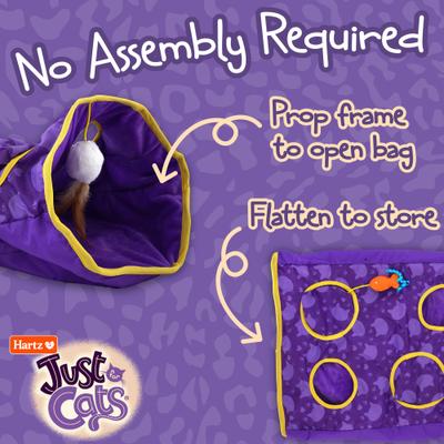 Show full view: Hartz Just for Cats The Crinkler 3-in-1 Mega Cat Toy with Silver Vine & Catnip, Purple slide 5 of 10