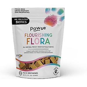 Pawse Flourishing Flora Digestive Aid Supplement for Dogs, 30 count
