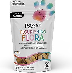 Pawse Flourishing Flora Digestive Aid Supplement for Dogs, 60 count