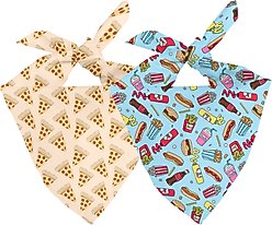 Dog Bandana Co. Pizza & Food Dog Bandana, Small