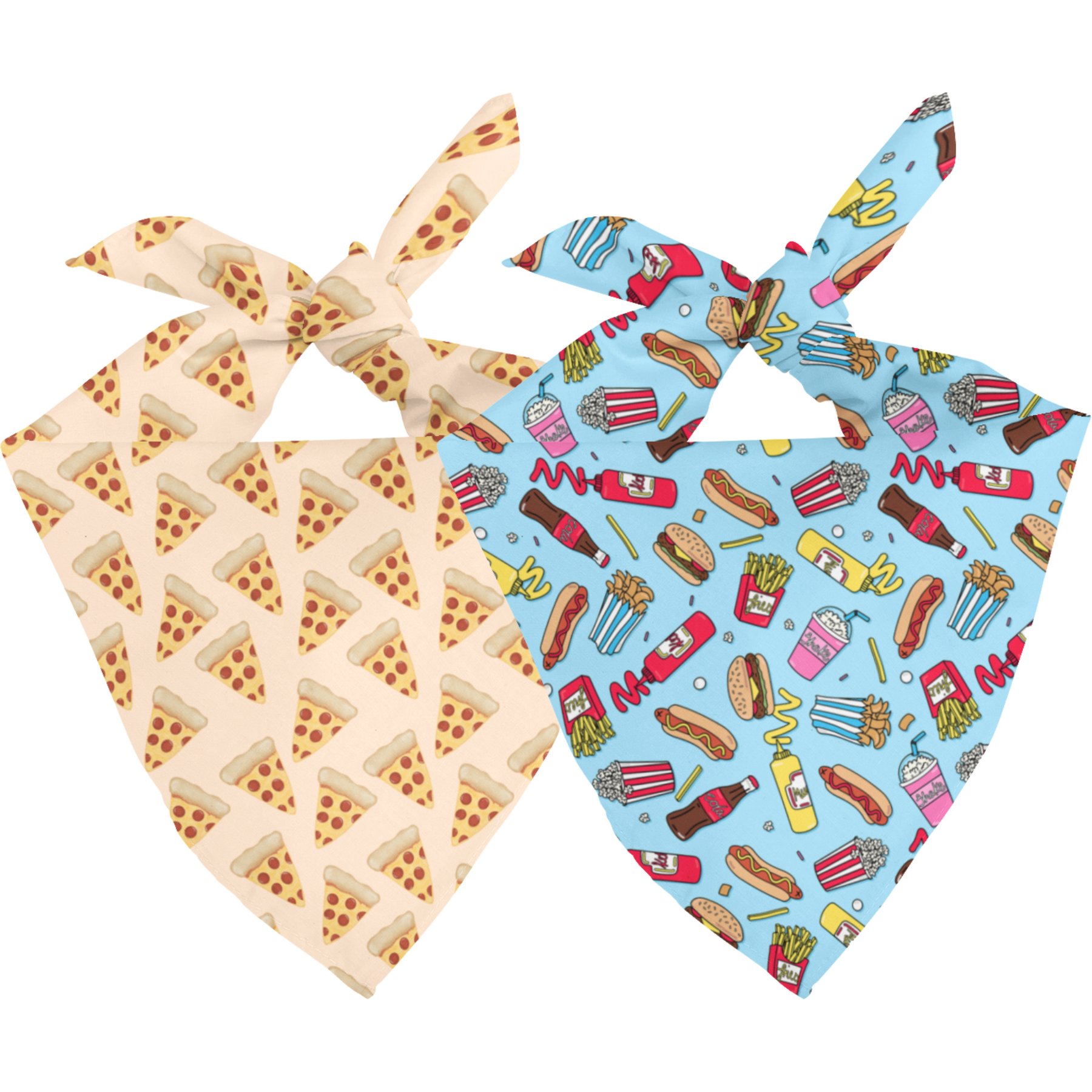 Dog Bandana Co. Pizza & Food Dog Bandana, Medium