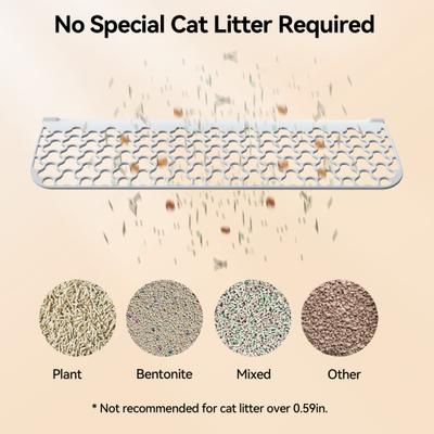 Show full view: Meowant Smart WiFi Enabled Automatic Self-Cleaning Cat Litter Box, White slide 5 of 10