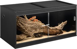 Unipaws Reptile Terrarium, Black, 47-in, 95-gal