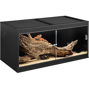 Unipaws Reptile Terrarium, Black, 47-in, 95-gal