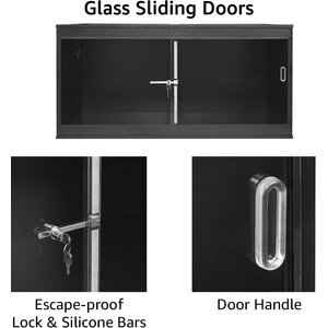 Unipaws Reptile Terrarium, Black, 47-in, 110-gal