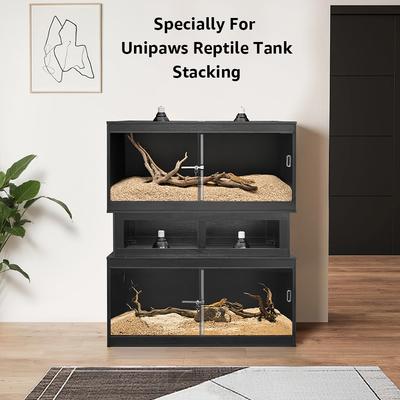 Show full view: Unipaws Stacker for Reptile Terrarium, Black slide 2 of 4