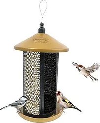 Happy Wings Dual Mesh Wild Bird Feeder, Gold