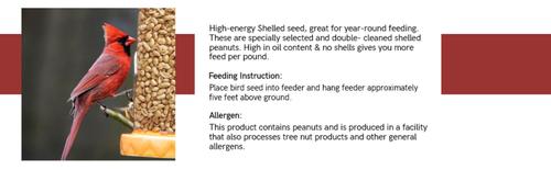 Show full view: Happy Wings Shelled Peanuts Wild Bird Food, 4-lb bag slide 9 of 10