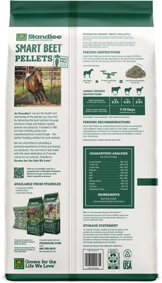 Show full view: Standlee Smart Beet Pellets Horse Feed, 40-lb bag slide 2 of 6