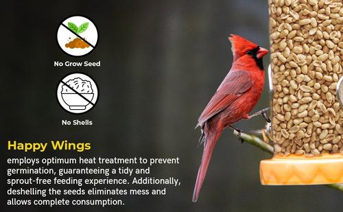 Show full view: Happy Wings Shelled Peanuts Wild Bird Food, 4-lb bag slide 8 of 10