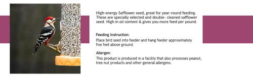 Show full view: Happy Wings Safflower Seed Wild Bird Food, 4-lb bag slide 8 of 10