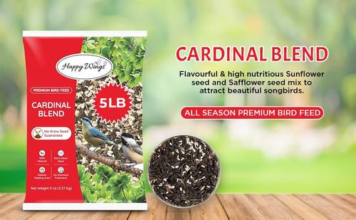 Show full view: Happy Wings Cardinal Blend Wild Bird Food, 4-lb bag slide 5 of 10