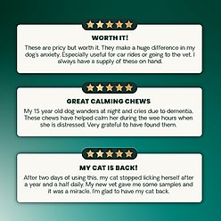 VetriScience Max Veterinary Strength Calm & Confident Chicken Flavored Supplement Chews Dogs & Cats, 45 Count slide 2 of 9