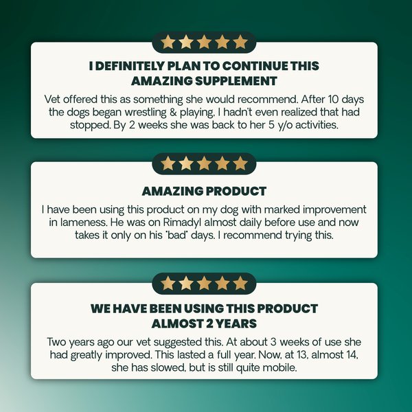 VetriScience Veterinary Strength Healthy Hip & Joint Chicken Flavored Supplement Chews for Small & Medium Dogs