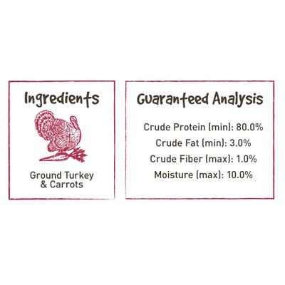 Show full view: Charlie's Doggie Bag Turkey & Carrot Sliders Dehydrated Dog Treats, 5-oz bag slide 6 of 6