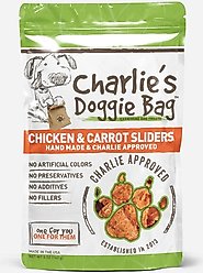 Charlie's Doggie Bag Chicken & Carrot Sliders Dehydrated Dog Treats, 5-oz bag slide 2 of 6