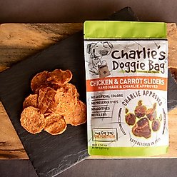 Charlie's Doggie Bag Chicken & Carrot Sliders Dehydrated Dog Treats, 5-oz bag slide 1 of 6