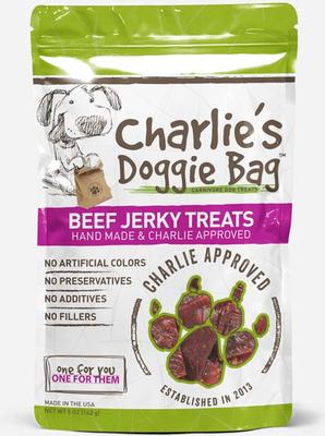 Show full view: Charlie's Doggie Bag Beef Jerky Dog Treats, 5-oz bag slide 4 of 9