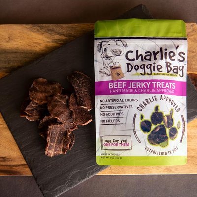 Charlie's Doggie Bag Charlie's Doggie Bag Beef Jerky Dog Treats, 5-oz bag