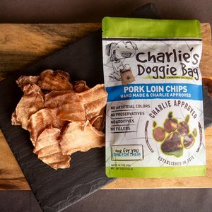 Charlie's Doggie Bag Pork Jerky Dog Treats, 5-oz bag