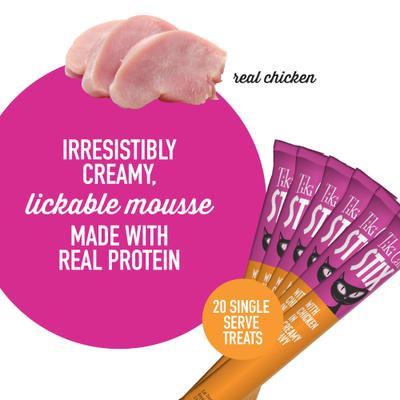 Show full view: Tiki Cat Stix Chicken Grain-Free Lickable Cat Treats, 0.5-oz tube, 20 count slide 6 of 11