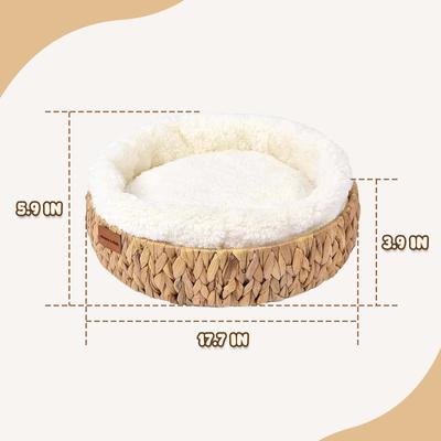 Show full view: Happy & Polly Handwoven Natural Grass Cat Bed, Scratcher slide 9 of 9