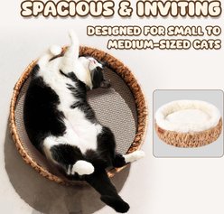 Happy & Polly Handwoven Natural Grass Cat Bed, Scratcher slide 2 of 9